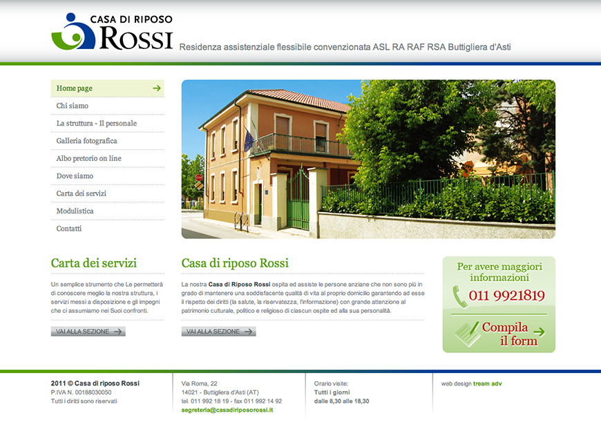 Sito web-Casa di Riposo Rossi